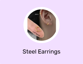 Steel Earrings