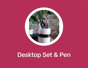 Desktop Set & Pen Holder & Business Card Holder