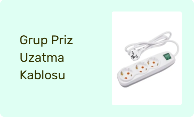Grup Priz Uzatma Kablosu