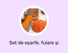 Set de eșarfe, fulare și mănuși