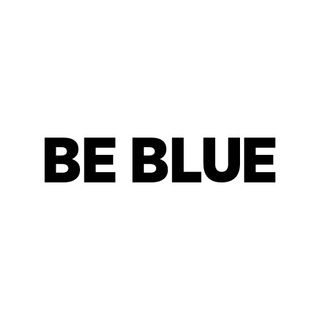 BE BLUE logo
