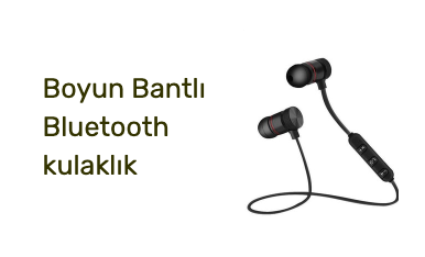 Boyun Bantlı Bluetooth kulaklık