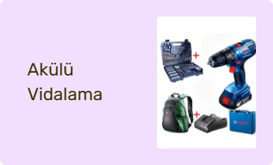 Akülü Vidalama