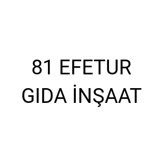 81 EFETUR GIDA İNŞAAT logo