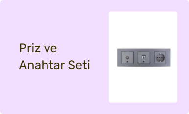 Priz ve Anahtar Seti