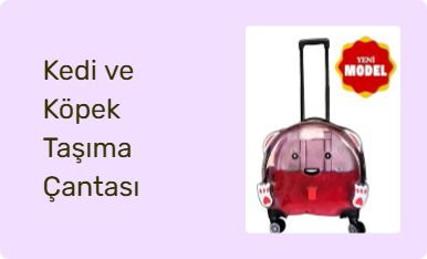 Kedi ve Köpek Taşıma Çantası