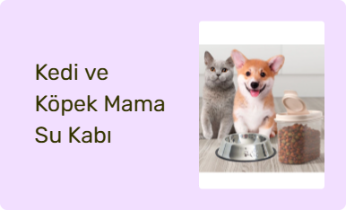 Kedi ve Köpek Mama Su Kabı