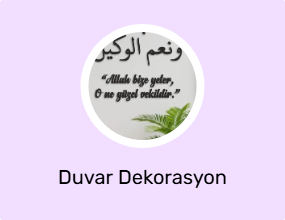 Duvar Dekorasyon Ürünü