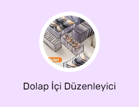 Dolap İçi Düzenleyici