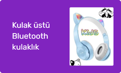 Kulak üstü Bluetooth kulaklık