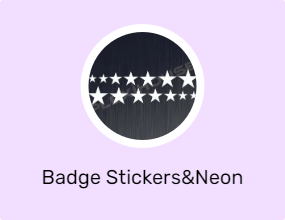 Badge Stickers&Neon Strips