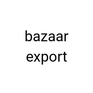 bazaar export