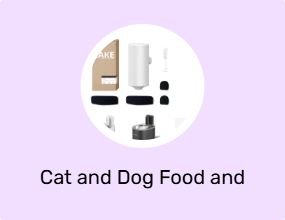 Cat and Dog Food and Water Containers