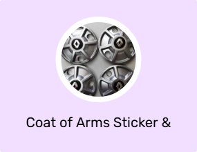 Coat of Arms Sticker & Phosphor Strip