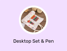 Desktop Set & Pen Holder & Business Card Holder