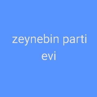 zeynebin parti evi