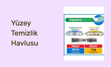 Yüzey Temizlik Havlusu