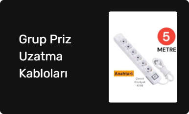 Grup Priz Uzatma Kabloları