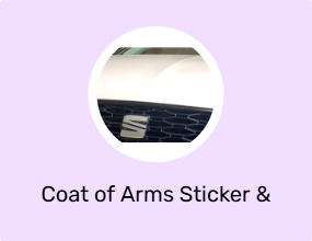 Coat of Arms Sticker & Phosphor Strip