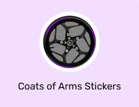 Coats of Arms Stickers & Phosphor Strips
