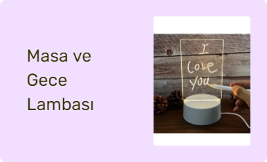 Masa ve Gece Lambası