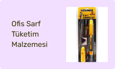 Ofis Sarf Tüketim Malzemesi