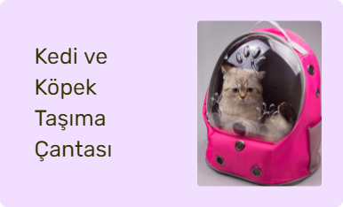 Kedi ve Köpek Taşıma Çantası