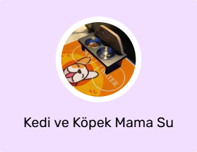 Kedi ve Köpek Mama Su Kabı