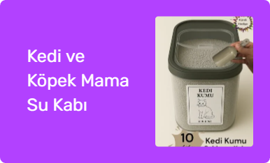 Kedi ve Köpek Mama Su Kabı