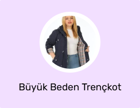 Büyük Beden Trençkot