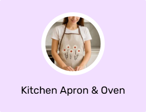 Kitchen Apron & Oven Mitts