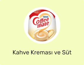 Kahve Kreması ve Süt Tozu