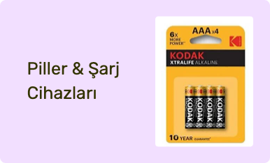 Piller & Şarj Cihazları