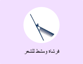 فرشاة ومشط للشعر