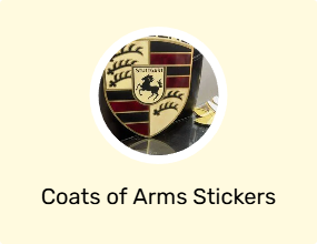 Coats of Arms Stickers & Phosphor Strips