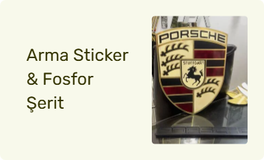 Arma Sticker & Fosfor Şerit