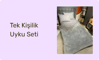 Tek Kişilik Uyku Seti