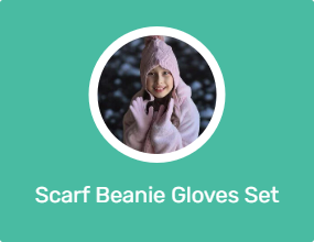 Scarf Beanie Gloves Set