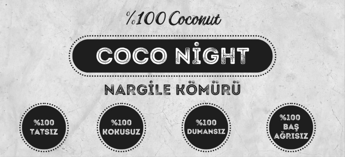 Coco Night Nargile kömürü