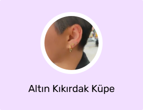 Altın Kıkırdak Küpe
