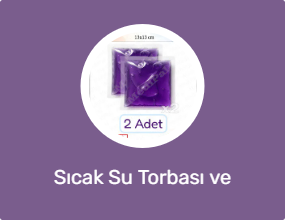 Sıcak Su Torbası ve Isıtıcı Ped
