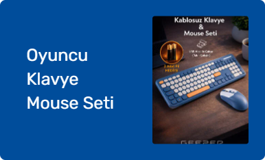 Oyuncu Klavye Mouse Seti