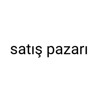 satış pazarı