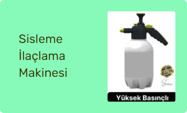 Sisleme İlaçlama Makinesi