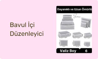 Bavul İçi Düzenleyici