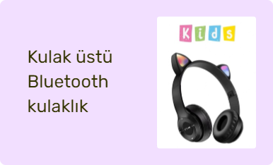Kulak üstü Bluetooth kulaklık