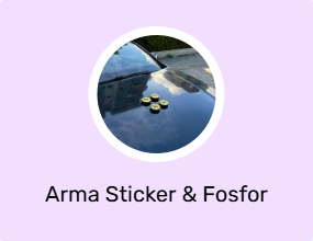 Arma Sticker & Fosfor Şerit
