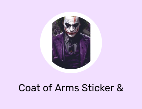 Coat of Arms Sticker & Phosphor Strip