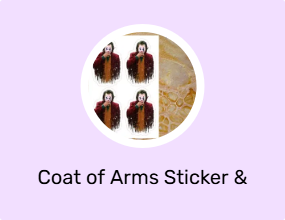 Coat of Arms Sticker & Phosphor Strip