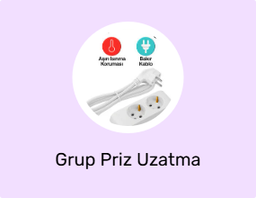 Grup Priz Uzatma Kablosu